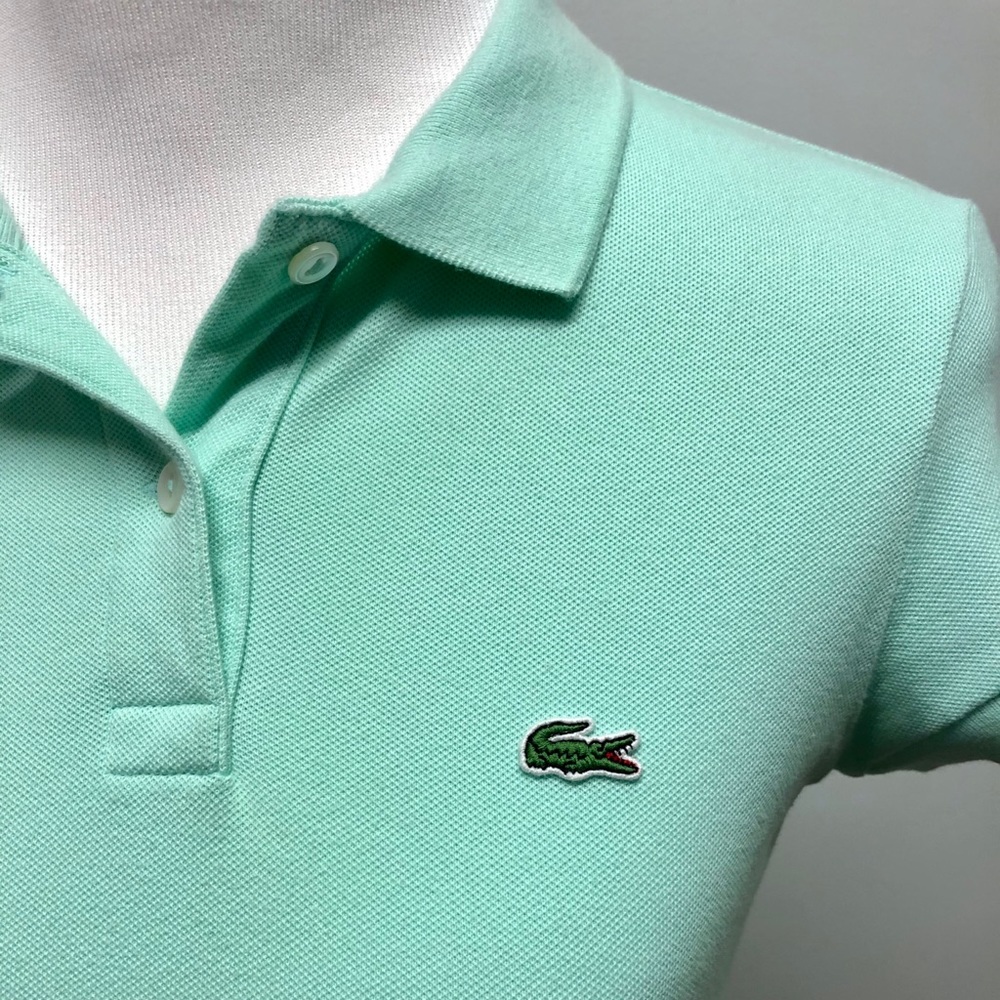 IZOD Lacoste Seafoam Green Polo Shirt, Sz 38
